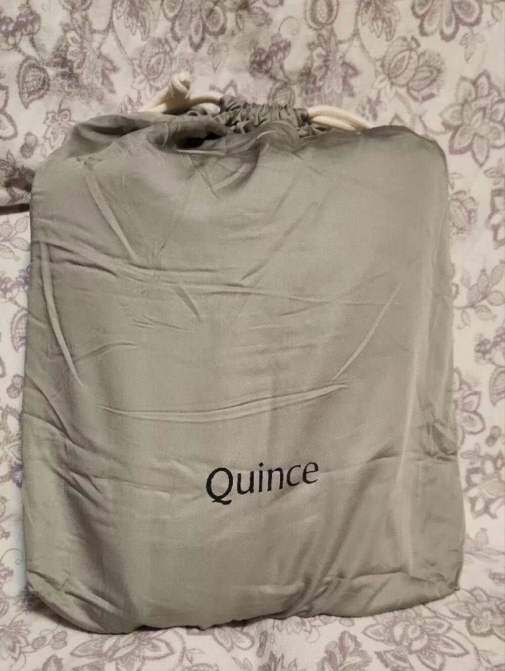 Quince Bamboo Sage Duvet Cover With Shams - Queen/Full
